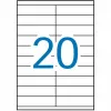 Lipnios etiketės Apli 01299 100 Paklodės 105 x 29 mm Balta