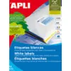 Lipnios etiketės Apli 01299 100 Paklodės 105 x 29 mm Balta