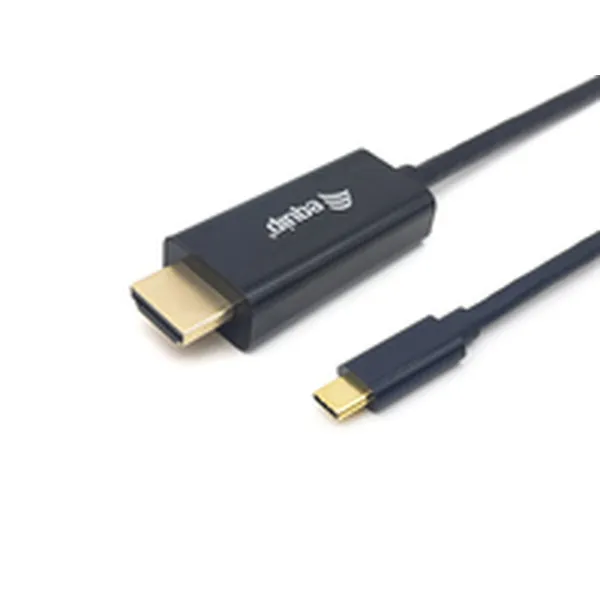 USB-C - HDMI kaapeli Equip 13341307101 Melns 3 m