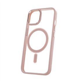 Satin Clear Mag case for iPhone 11 pink