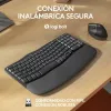 Клавиатура и мышь Logitech Графитовый Сталь Испанская Qwerty
