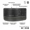 Клавиатура и мышь Logitech Графитовый Сталь Испанская Qwerty