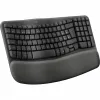 Клавиатура и мышь Logitech Графитовый Сталь Испанская Qwerty