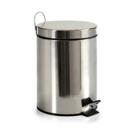 Pedal bin Berilo Silver Stainless steel Plastic 5 L (4 Units)