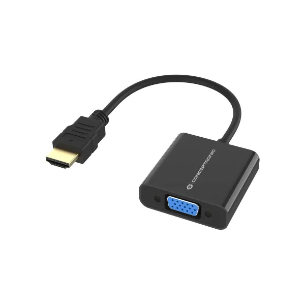 HDMI - VGA adapteris Conceptronic 1080P Juoda 25 cm