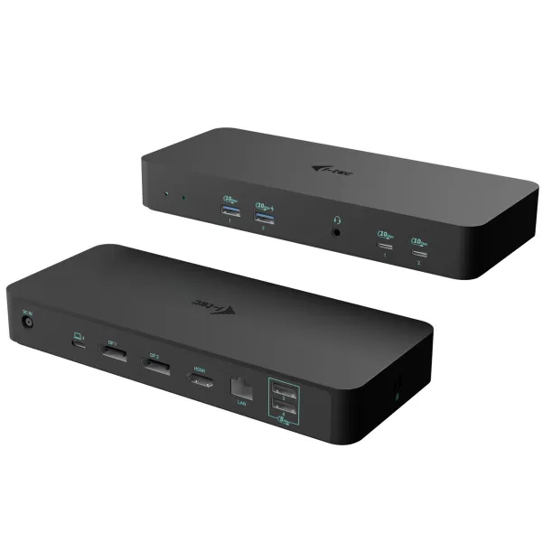 USB šakotuvas i-Tec C31INTGTRI4KDOCPD Juoda 100 W