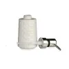 Soap Dispenser Berilo White Silver Ceramic 150 ml (6 Units)