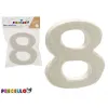 Numerot Pincello AR1607070 Numerot 8 polystyreeni (12 osaa)