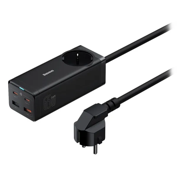 Sieninis įkroviklis Baseus PSZM000901 Juoda 65 W