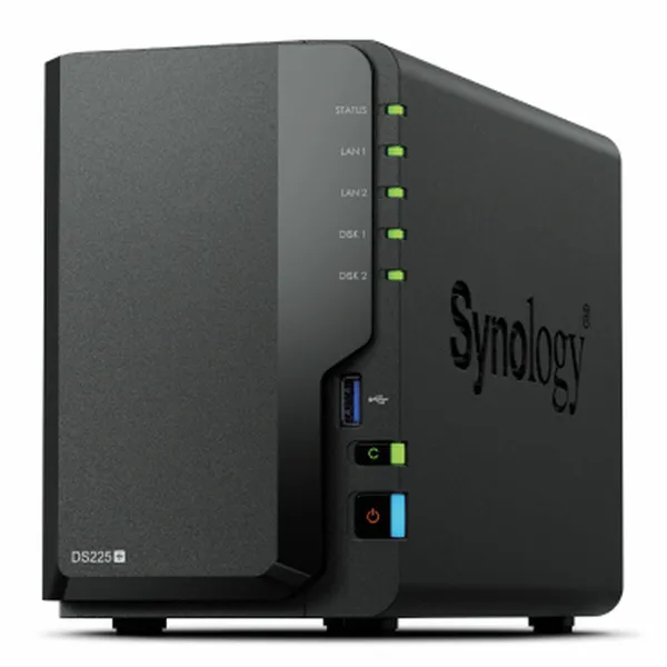 NAS Tīkla Suzrage Synology DS225+ Melns Intel Celeron Intel Celeron J4125