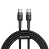 Baseus cable Cafule PD 2.0 USB-C - USB-C 1,0m 3A gray-black 60W
