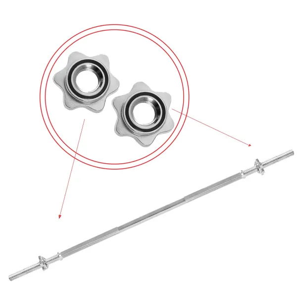 Fitnesa taisnais stienis Springos FA1047 180 cm 25mm