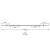 Fitnesa taisnais stienis Springos FA1047 180 cm 25mm