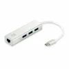 USB Centrmezgls Level One USB-0504 Melns Sudrabains