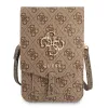Guess 4G Big Metal Logo Phone Bag - Bag with a smartphone compartment (brown)