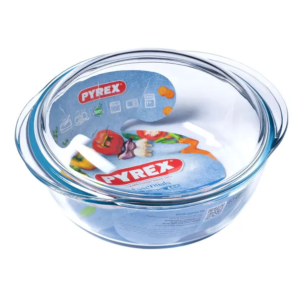 Katls ar vāku Pyrex Essentials Caurspīdīgs 3,2 L (3 gb.)