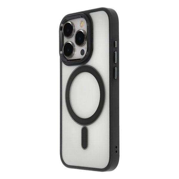 Satin Elegant Mag Case for iPhone 15 Pro Max 6,7&quot black