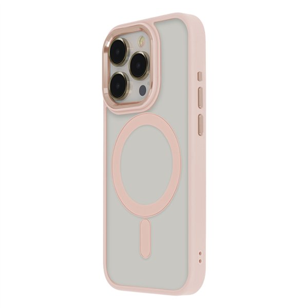 Satin Elegant Mag Case for iPhone 15 Pro Max 6,7" pink