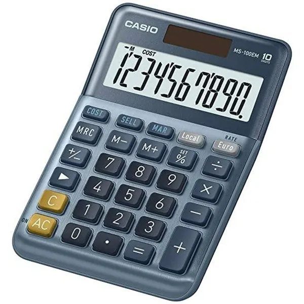 Laskin Casio MS-100EM Sininen (10 osaa)