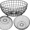 Корзина для фруктов, металлическая корзина Springos KI0146 28x11 см