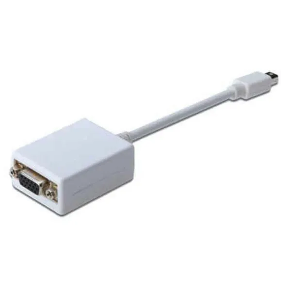 Adapteris iš Mini Display prievado į VGA Digitus AK-340407-001-W Balta