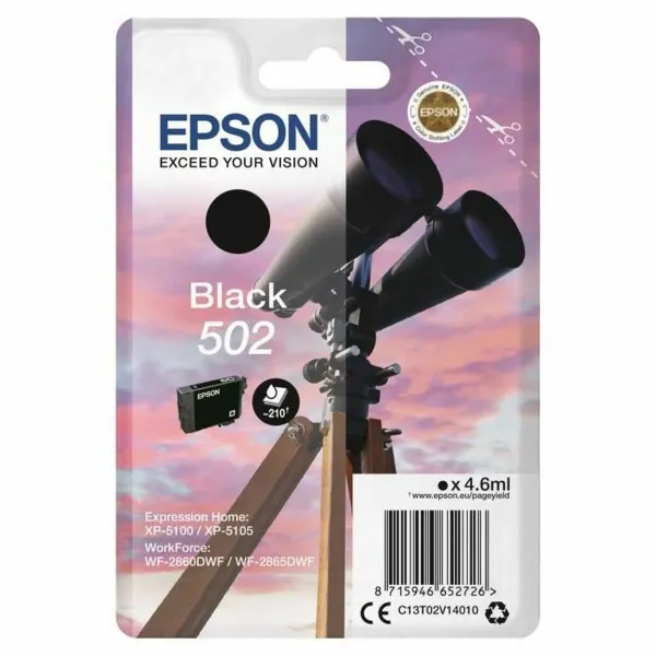 Alkunperäinen mustepatruuna Epson Twin 502 Musta