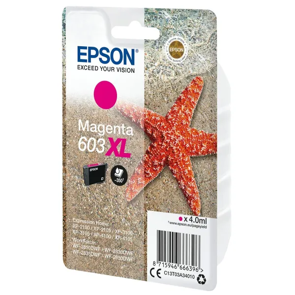 Originali rašalo kasetė Epson C13T03A34020 4 ml Rožinė