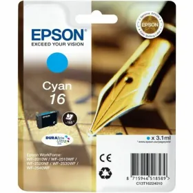 Alkunperäinen mustepatruuna Epson 16 Syaani