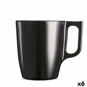 Krūze Luminarc Flashy Melns 250 ml Stikls (6 gb.)