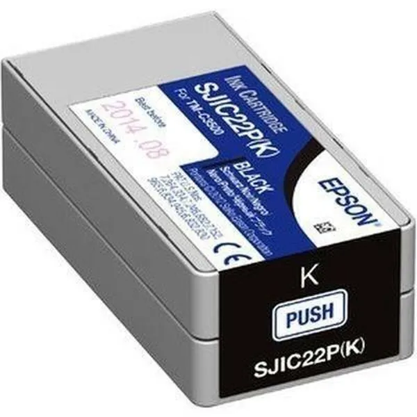Alkunperäinen mustepatruuna Epson SJIC22P(K) Musta