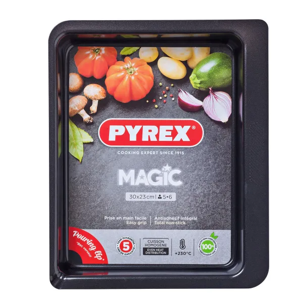 Orkaitės Indas Pyrex Magic Stačiakampis Metalinis 30 x 23 cm 6 vnt.