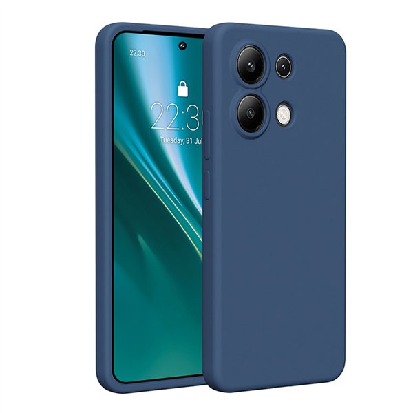 Силиконовый чехол Etteri для Xiaomi Redmi Note 13 4G темно-синий