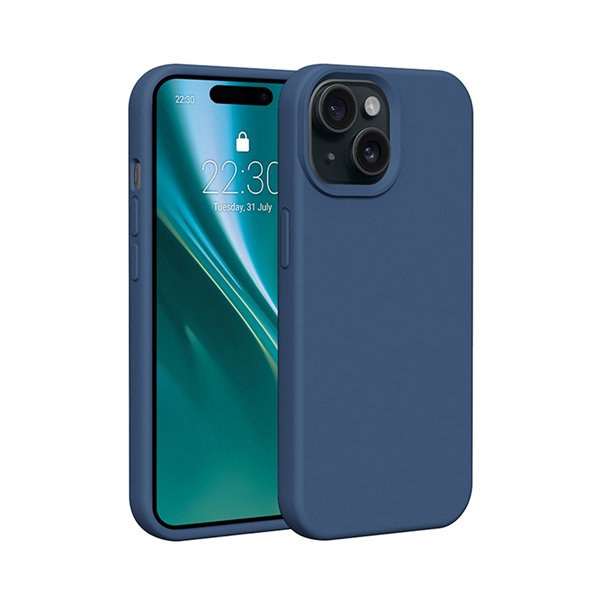Etteri Silicone case for iPhone 13 6,1&quot dark blue