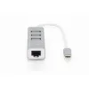 USB Centrmezgls Digitus Pelēks Sudrabains Alumīnijs