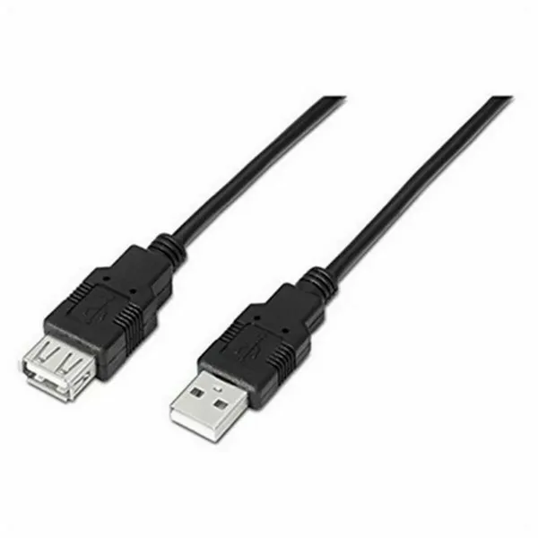 Ilginamasis laidas TooQ FS20200M-B 1,8 m USB Juoda 1,8 m