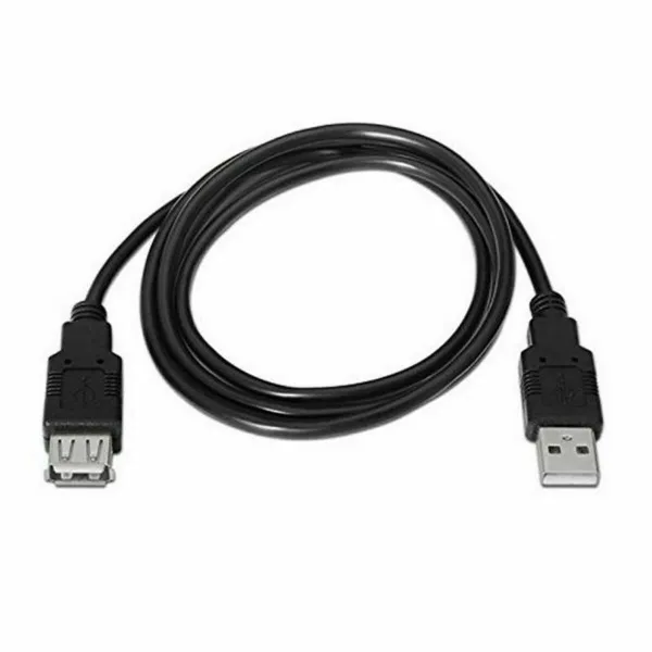 Ilginamasis laidas TooQ FS20200M-B 1,8 m USB Juoda 1,8 m