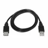 Ilginamasis laidas TooQ FS20200M-B 1,8 m USB Juoda 1,8 m