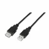Ilginamasis laidas TooQ FS20200M-B 1,8 m USB Juoda 1,8 m