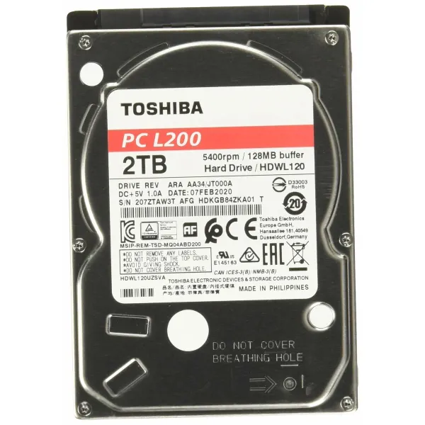 Kietasis diskas Toshiba HDKGB91ZKA01T 2,5" 2 TB