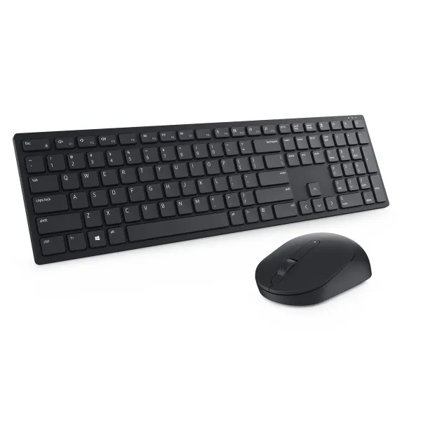 Klaviatūra ir pelė Dell KM5221WBKB-SPN Juoda Ispaniška Qwerty
