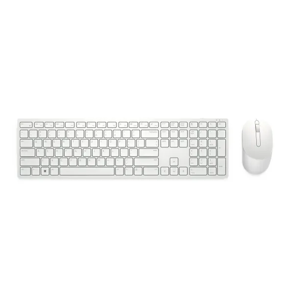 Klaviatūra Dell KM5221W-WH-SPN Balta Juoda Ispaniška Qwerty
