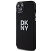 DKNY case for iPhone 15 Plus 6,7&quot DKHCP15MSMCBSK black HC silicone w stack metal logo