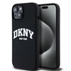 Чехол DKNY для iPhone 15 Plus 6,7" DKHMP15MSNYACH, черный силиконовый чехол HC Magsafe с логотипом в форме арки