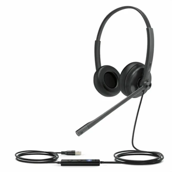 Ausinės su mikrofonu Yealink UH34 DUAL TEAMS Juoda