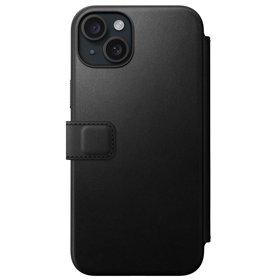 Nomad Modern Leather Folio case for iPhone 15 Plus 6,7&quot black