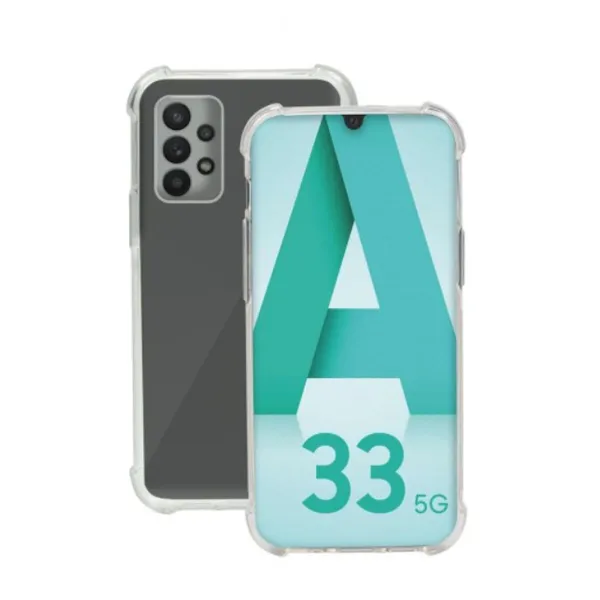 Mobiliojo telefono dėklas Mobilis   Juoda Skaidrus Samsung Galaxy A33 5G