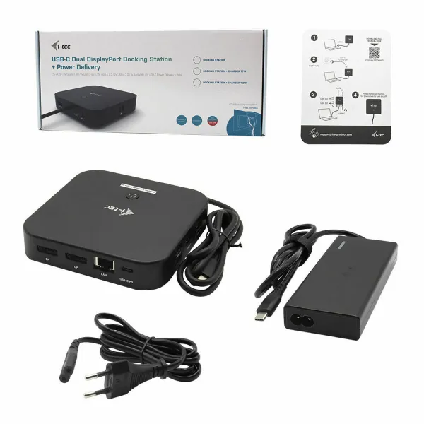 Pastiprinātāji i-Tec C31DUALDPDOCKPD65W Melns