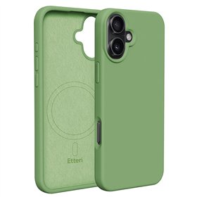 Чехол Etteri Silicone Mag для iPhone 16 Plus 6,7" светло-зеленый