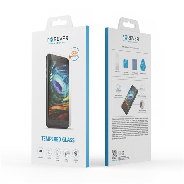 Закаленное стекло Forever 2,5D для iPhone 16 6,1&quot / 15 6,1&quot