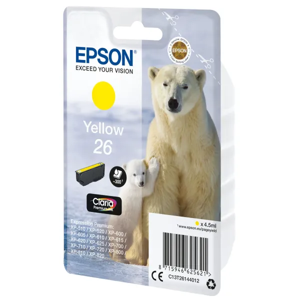 Oriģinālais Tintes Kārtridžs Epson 26 Dzeltens